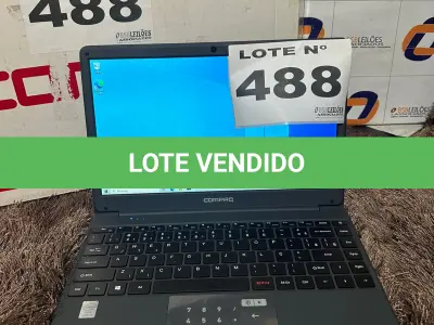 LOTE 488 - 01 - NOTEBOOK INTEL CORE I3 4GB RAM HD 120GB SSD (NO ESTADO, NÃO SABEMOS SE FUNCIONA. LEILÃO NÃO TEM GARANTIA E NEM DEVOLUÇÃO, SUJEITO A POSSÍVEIS AVARIAS VISÍVEIS/OCULTAS E/OU AUSÊNCIA DE COMPONENTES)