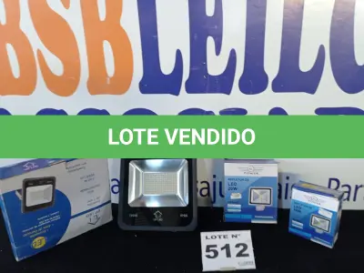 LOTE 512 - 03 – REFLETORES DIVERSOS (NO ESTADO, NÃO SABEMOS SE FUNCIONA. LEILÃO NÃO TEM GARANTIA E NEM DEVOLUÇÃO, SUJEITO A POSSÍVEIS AVARIAS VISÍVEIS/OCULTAS E/OU AUSÊNCIA DE COMPONENTES)