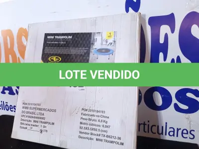 LOTE 402 - 01 - TRAMPOLIM/MINI CAMA ELÁSTICA (NO ESTADO, NÃO SABEMOS SE FUNCIONA. LEILÃO NÃO TEM GARANTIA E NEM DEVOLUÇÃO, SUJEITO A POSSÍVEIS AVARIAS VISÍVEIS/OCULTAS E/OU AUSÊNCIA DE COMPONENTES)