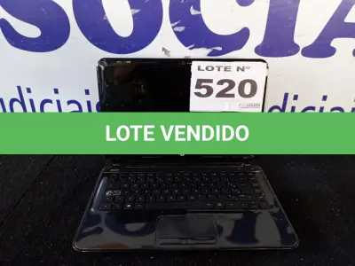 LOTE 520 - 01 - NOTEBOOK HP (NO ESTADO, NÃO SABEMOS SE FUNCIONA. LEILÃO NÃO TEM GARANTIA E NEM DEVOLUÇÃO, SUJEITO A POSSÍVEIS AVARIAS VISÍVEIS/OCULTAS E/OU AUSÊNCIA DE COMPONENTES)
