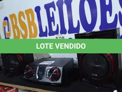 LOTE 570 - 01 - MINI SYSTEM BLUETOOTH PHILCO PHS1900BT EX BASS 1900W BIVOLT COR PRETO POTÊNCIA RMS 1900 W 110V/220V