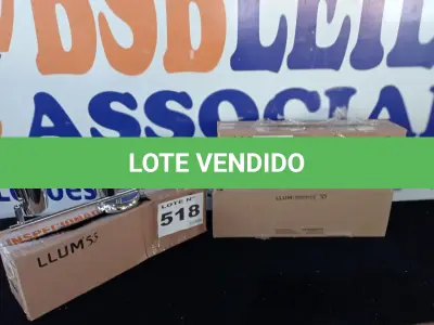 LOTE 518 - 03 - TRILHOS DE SOBREPOR LLUM NEW SHORT DIRECIONÁVEL 3XE27 (NO ESTADO, NÃO SABEMOS SE FUNCIONA. LEILÃO NÃO TEM GARANTIA E NEM DEVOLUÇÃO, SUJEITO A POSSÍVEIS AVARIAS VISÍVEIS/OCULTAS E/OU AUSÊNCIA DE COMPONENTES)