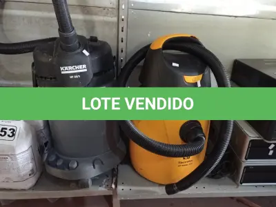 LOTE 054 - 02 ASPIRADORES DE PÓ MARCAS E MODELOS DIVERSOS. (NO ESTADO) ATENÇÃO! FAZER A VISITAÇÃO ANTES DE ARREMATAR, NÃO SABEMOS SE FUNCIONA. LEILÃO NÃO TEM GARANTIA E NEM DEVOLUÇÃO, SUJEITO A POSSÍVEIS AVARIAS VISÍVEIS/OCULTAS E/OU AUSÊNCIA DE COMPONENTES.