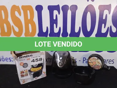 LOTE 458 - 01 - 01 - FRITADEIRA SEM ÓLEO AIR FRYER 3,5L, MONDIAL (NO ESTADO, NÃO SABEMOS SE FUNCIONA. LEILÃO NÃO TEM GARANTIA E NEM DEVOLUÇÃO, SUJEITO A POSSÍVEIS AVARIAS VISÍVEIS/OCULTAS E/OU AUSÊNCIA DE COMPONENTES)