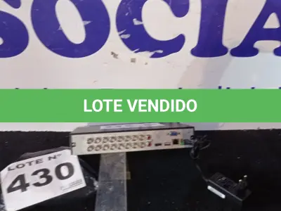 LOTE 430 - 01 - DVR 16 CANAIS INTELBRAS (NO ESTADO, NÃO SABEMOS SE FUNCIONA. LEILÃO NÃO TEM GARANTIA E NEM DEVOLUÇÃO, SUJEITO A POSSÍVEIS AVARIAS VISÍVEIS/OCULTAS E/OU AUSÊNCIA DE COMPONENTES)