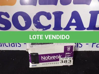 LOTE 383 - 01 - NOBREAK SMS 600VA STATION II (NO ESTADO, NÃO SABEMOS SE FUNCIONA. LEILÃO NÃO TEM GARANTIA E NEM DEVOLUÇÃO, SUJEITO A POSSÍVEIS AVARIAS VISÍVEIS/OCULTAS E/OU AUSÊNCIA DE COMPONENTES)