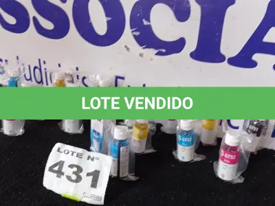 LOTE 431 - 16 - GARRAFAS DE TINTA HP (NO ESTADO, NÃO SABEMOS SE FUNCIONA. LEILÃO NÃO TEM GARANTIA E NEM DEVOLUÇÃO, SUJEITO A POSSÍVEIS AVARIAS VISÍVEIS/OCULTAS E/OU AUSÊNCIA DE COMPONENTES)