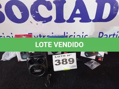 LOTE 389 - 03 – CAIXAS DE SOM DIVERSAS (NO ESTADO, NÃO SABEMOS SE FUNCIONA. LEILÃO NÃO TEM GARANTIA E NEM DEVOLUÇÃO, SUJEITO A POSSÍVEIS AVARIAS VISÍVEIS/OCULTAS E/OU AUSÊNCIA DE COMPONENTES)