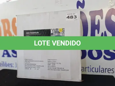 LOTE 483 - 01 - TRAMPOLIM/MINI CAMA ELÁSTICA (NO ESTADO, NÃO SABEMOS SE FUNCIONA. LEILÃO NÃO TEM GARANTIA E NEM DEVOLUÇÃO, SUJEITO A POSSÍVEIS AVARIAS VISÍVEIS/OCULTAS E/OU AUSÊNCIA DE COMPONENTES)
