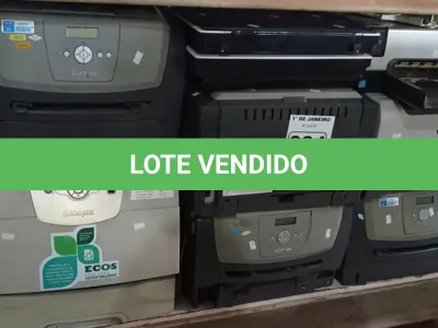 LOTE 084 - 01 LOTE COM VÁRIAS IMPRESSORAS MARCAS E MODELOS DIVERSOS. (NO ESTADO) ATENÇÃO! FAZER A VISITAÇÃO ANTES DE ARREMATAR, NÃO SABEMOS SE FUNCIONA. LEILÃO NÃO TEM GARANTIA E NEM DEVOLUÇÃO, SUJEITO A POSSÍVEIS AVARIAS VISÍVEIS/OCULTAS E/OU AUSÊNCIA DE COMPONENTES.