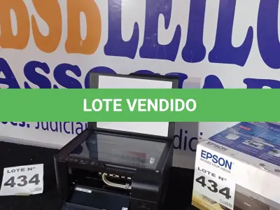 LOTE 434 - 01 - IMPRESSORA MULTIFUNCIONAL EPSON ECOTANK L3150 COLORIDA (NO ESTADO, NÃO SABEMOS SE FUNCIONA. LEILÃO NÃO TEM GARANTIA E NEM DEVOLUÇÃO, SUJEITO A POSSÍVEIS AVARIAS VISÍVEIS/OCULTAS E/OU AUSÊNCIA DE COMPONENTES)