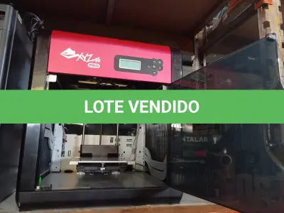 LOTE 065 - 01 IMPRESSORA 3D DA VINCI PRO. (NO ESTADO) ATENÇÃO! FAZER A VISITAÇÃO ANTES DE ARREMATAR, NÃO SABEMOS SE FUNCIONA. LEILÃO NÃO TEM GARANTIA E NEM DEVOLUÇÃO, SUJEITO A POSSÍVEIS AVARIAS VISÍVEIS/OCULTAS E/OU AUSÊNCIA DE COMPONENTES.