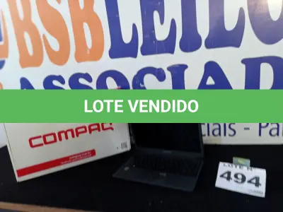 LOTE 494 - 01 - NOTEBOOK INTEL CORE I3 4GB RAM HD 120GB SSD (NO ESTADO, NÃO SABEMOS SE FUNCIONA. LEILÃO NÃO TEM GARANTIA E NEM DEVOLUÇÃO, SUJEITO A POSSÍVEIS AVARIAS VISÍVEIS/OCULTAS E/OU AUSÊNCIA DE COMPONENTES)