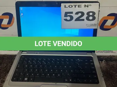 LOTE 528 - 01 - NOTEBOOK HP (NO ESTADO, NÃO SABEMOS SE FUNCIONA. LEILÃO NÃO TEM GARANTIA E NEM DEVOLUÇÃO, SUJEITO A POSSÍVEIS AVARIAS VISÍVEIS/OCULTAS E/OU AUSÊNCIA DE COMPONENTES)