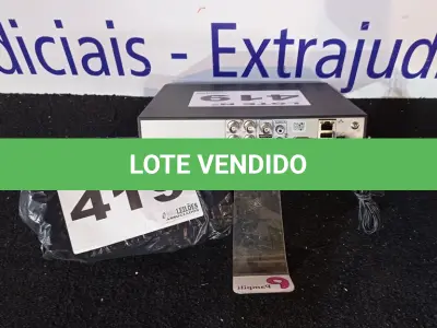 LOTE 419 - 01 - DVR HVR 04 CANAIS GIGA SECURITY 5MP SERIE ORION (NO ESTADO, NÃO SABEMOS SE FUNCIONA. LEILÃO NÃO TEM GARANTIA E NEM DEVOLUÇÃO, SUJEITO A POSSÍVEIS AVARIAS VISÍVEIS/OCULTAS E/OU AUSÊNCIA DE COMPONENTES)