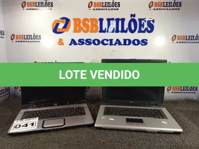 LOTE 041 - 02 NOTEBOOK’S MARCAS E MODELOS DIVERSOS. (NO ESTADO) ATENÇÃO! FAZER A VISITAÇÃO ANTES DE ARREMATAR, NÃO SABEMOS SE FUNCIONA. LEILÃO NÃO TEM GARANTIA E NEM DEVOLUÇÃO, SUJEITO A POSSÍVEIS AVARIAS VISÍVEIS/OCULTAS E/OU AUSÊNCIA DE COMPONENTES.