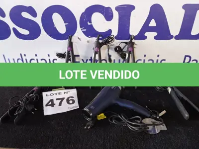 LOTE 476 - 05 - PRANCHAS DE CABELO MALLORY - 01 SECADOR DE CABELO PHILCO (NO ESTADO, NÃO SABEMOS SE FUNCIONA. LEILÃO NÃO TEM GARANTIA E NEM DEVOLUÇÃO, SUJEITO A POSSÍVEIS AVARIAS VISÍVEIS/OCULTAS E/OU AUSÊNCIA DE COMPONENTES)
