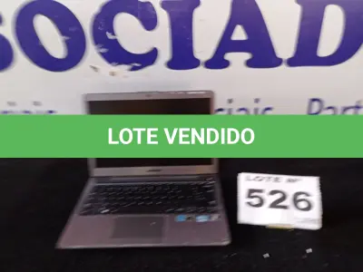 LOTE 526 - 01 – NOTEBOOK SAMSUNG I5 (NO ESTADO, NÃO SABEMOS SE FUNCIONA. LEILÃO NÃO TEM GARANTIA E NEM DEVOLUÇÃO, SUJEITO A POSSÍVEIS AVARIAS VISÍVEIS/OCULTAS E/OU AUSÊNCIA DE COMPONENTES)