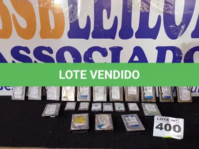 LOTE 400 - 22 – HDS DIVERSOS (NO ESTADO, NÃO SABEMOS SE FUNCIONA. LEILÃO NÃO TEM GARANTIA E NEM DEVOLUÇÃO, SUJEITO A POSSÍVEIS AVARIAS VISÍVEIS/OCULTAS E/OU AUSÊNCIA DE COMPONENTES)