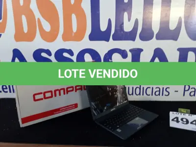 LOTE 494 - 01 - NOTEBOOK INTEL CORE I3 4GB RAM HD 120GB SSD (NO ESTADO, NÃO SABEMOS SE FUNCIONA. LEILÃO NÃO TEM GARANTIA E NEM DEVOLUÇÃO, SUJEITO A POSSÍVEIS AVARIAS VISÍVEIS/OCULTAS E/OU AUSÊNCIA DE COMPONENTES)