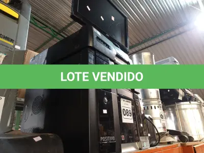 LOTE 089 - 01 MONITOR, 02 ESTABILIZADORES E 05 CPU’S MARCAS E MODELOS DIVERSOS. (NO ESTADO) ATENÇÃO! FAZER A VISITAÇÃO ANTES DE ARREMATAR, NÃO SABEMOS SE FUNCIONA. LEILÃO NÃO TEM GARANTIA E NEM DEVOLUÇÃO, SUJEITO A POSSÍVEIS AVARIAS VISÍVEIS/OCULTAS E/OU AUSÊNCIA DE COMPONENTES.
