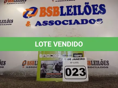 LOTE 023 - 01 COMPRESSOR DE AR PORTÁTIL 12V 150PSI. (NO ESTADO) ATENÇÃO! FAZER A VISITAÇÃO ANTES DE ARREMATAR, NÃO SABEMOS SE FUNCIONA. LEILÃO NÃO TEM GARANTIA E NEM DEVOLUÇÃO, SUJEITO A POSSÍVEIS AVARIAS VISÍVEIS/OCULTAS E/OU AUSÊNCIA DE COMPONENTES.