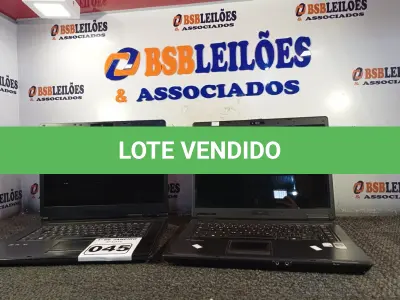 LOTE 045 - 02 NOTEBOOK’S MARCAS E MODELOS DIVERSOS. (NO ESTADO) ATENÇÃO! FAZER A VISITAÇÃO ANTES DE ARREMATAR, NÃO SABEMOS SE FUNCIONA. LEILÃO NÃO TEM GARANTIA E NEM DEVOLUÇÃO, SUJEITO A POSSÍVEIS AVARIAS VISÍVEIS/OCULTAS E/OU AUSÊNCIA DE COMPONENTES.