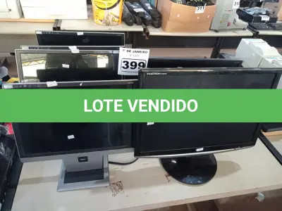 LOTE 399 - 08 MONITORES MARCAS E MODELOS DIVERSOS PARA RETIRADA DE PEÇAS. (NO ESTADO) ATENÇÃO! FAZER A VISITAÇÃO ANTES DE ARREMATAR, NÃO SABEMOS SE FUNCIONA. LEILÃO NÃO TEM GARANTIA E NEM DEVOLUÇÃO, SUJEITO A POSSÍVEIS AVARIAS VISÍVEIS/OCULTAS E/OU AUSÊNCIA DE COMPONENTES.