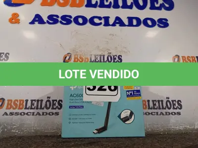LOTE 326 - 01 ADAPTADOR WIRELESS TPLINK AC600. (NO ESTADO) ATENÇÃO! FAZER A VISITAÇÃO ANTES DE ARREMATAR, NÃO SABEMOS SE FUNCIONA. LEILÃO NÃO TEM GARANTIA E NEM DEVOLUÇÃO, SUJEITO A POSSÍVEIS AVARIAS VISÍVEIS/OCULTAS E/OU AUSÊNCIA DE COMPONENTES.