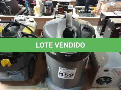 LOTE 159 - 01 ASPIRADOR DE PÓ MARCA KARCHER NT 20/1 220V. (NO ESTADO) ATENÇÃO! FAZER A VISITAÇÃO ANTES DE ARREMATAR, NÃO SABEMOS SE FUNCIONA. LEILÃO NÃO TEM GARANTIA E NEM DEVOLUÇÃO, SUJEITO A POSSÍVEIS AVARIAS VISÍVEIS/OCULTAS E/OU AUSÊNCIA DE COMPONENTES.