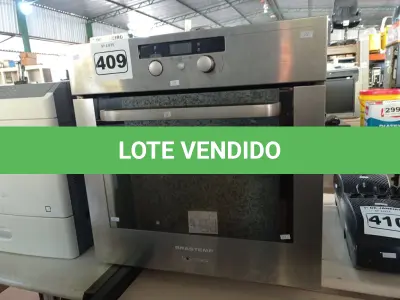 LOTE 409 - 01 FORNO ELÉTRICO DE EMBUTIR 220V. (NO ESTADO) ATENÇÃO! FAZER A VISITAÇÃO ANTES DE ARREMATAR, NÃO SABEMOS SE FUNCIONA. LEILÃO NÃO TEM GARANTIA E NEM DEVOLUÇÃO, SUJEITO A POSSÍVEIS AVARIAS VISÍVEIS/OCULTAS E/OU AUSÊNCIA DE COMPONENTES.