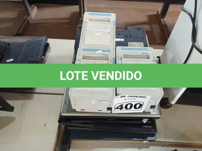 LOTE 400 - 10 NOTEBOOK’S E 03 IMPRESSORAS DE CUPOM MARCAS E MODELOS DIVERSOS. (NO ESTADO) ATENÇÃO! FAZER A VISITAÇÃO ANTES DE ARREMATAR, NÃO SABEMOS SE FUNCIONA. LEILÃO NÃO TEM GARANTIA E NEM DEVOLUÇÃO, SUJEITO A POSSÍVEIS AVARIAS VISÍVEIS/OCULTAS E/OU AUSÊNCIA DE COMPONENTES.