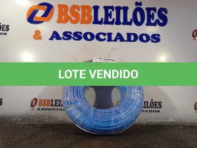 LOTE 395 - 01 ROLO DE CABO FLEXÍVEL 100M 1X10MM NA COR AZUL. (NOVO). (NO ESTADO) ATENÇÃO! FAZER A VISITAÇÃO ANTES DE ARREMATAR, NÃO SABEMOS SE FUNCIONA. LEILÃO NÃO TEM GARANTIA E NEM DEVOLUÇÃO, SUJEITO A POSSÍVEIS AVARIAS VISÍVEIS/OCULTAS E/OU AUSÊNCIA DE COMPONENTES.