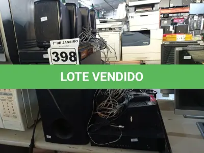 LOTE 398 - 02 APARELHOS DE DVD SENDO 01 HOME THEATER. (NO ESTADO) ATENÇÃO! FAZER A VISITAÇÃO ANTES DE ARREMATAR, NÃO SABEMOS SE FUNCIONA. LEILÃO NÃO TEM GARANTIA E NEM DEVOLUÇÃO, SUJEITO A POSSÍVEIS AVARIAS VISÍVEIS/OCULTAS E/OU AUSÊNCIA DE COMPONENTES.