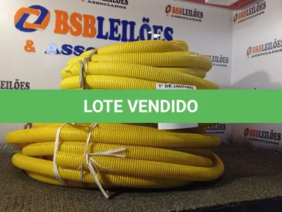 LOTE 122 - 02 ROLOS DE MANGUEIRA CORRUGADA. (NO ESTADO) ATENÇÃO! FAZER A VISITAÇÃO ANTES DE ARREMATAR, NÃO SABEMOS SE FUNCIONA. LEILÃO NÃO TEM GARANTIA E NEM DEVOLUÇÃO, SUJEITO A POSSÍVEIS AVARIAS VISÍVEIS/OCULTAS E/OU AUSÊNCIA DE COMPONENTES.