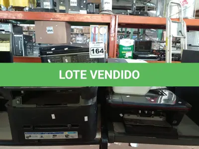 LOTE 164 - 06 IMPRESSORAS MARCAS E MODELOS DIVERSOS. (NO ESTADO) ATENÇÃO! FAZER A VISITAÇÃO ANTES DE ARREMATAR, NÃO SABEMOS SE FUNCIONA. LEILÃO NÃO TEM GARANTIA E NEM DEVOLUÇÃO, SUJEITO A POSSÍVEIS AVARIAS VISÍVEIS/OCULTAS E/OU AUSÊNCIA DE COMPONENTES.