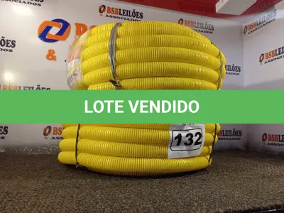 LOTE 132 - 02 ROLOS DE MANGUEIRA CORRUGADA. (NO ESTADO) ATENÇÃO! FAZER A VISITAÇÃO ANTES DE ARREMATAR, NÃO SABEMOS SE FUNCIONA. LEILÃO NÃO TEM GARANTIA E NEM DEVOLUÇÃO, SUJEITO A POSSÍVEIS AVARIAS VISÍVEIS/OCULTAS E/OU AUSÊNCIA DE COMPONENTES.