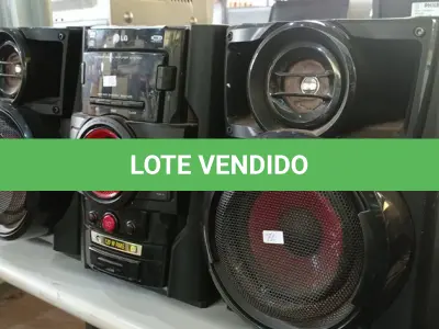 LOTE 392 - 01 APARELHO DE SOM 3X1 MARCA LG. (NO ESTADO) ATENÇÃO! FAZER A VISITAÇÃO ANTES DE ARREMATAR, NÃO SABEMOS SE FUNCIONA. LEILÃO NÃO TEM GARANTIA E NEM DEVOLUÇÃO, SUJEITO A POSSÍVEIS AVARIAS VISÍVEIS/OCULTAS E/OU AUSÊNCIA DE COMPONENTES.