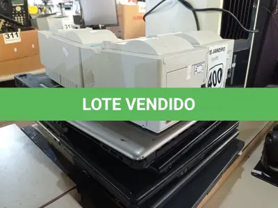 LOTE 400 - 10 NOTEBOOK’S E 03 IMPRESSORAS DE CUPOM MARCAS E MODELOS DIVERSOS. (NO ESTADO) ATENÇÃO! FAZER A VISITAÇÃO ANTES DE ARREMATAR, NÃO SABEMOS SE FUNCIONA. LEILÃO NÃO TEM GARANTIA E NEM DEVOLUÇÃO, SUJEITO A POSSÍVEIS AVARIAS VISÍVEIS/OCULTAS E/OU AUSÊNCIA DE COMPONENTES.