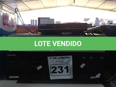 LOTE 231 - 01 RECEIVER E 03 APARELHOS DE DVD MARCAS E MODELOS DIVERSOS. (NO ESTADO) ATENÇÃO! FAZER A VISITAÇÃO ANTES DE ARREMATAR, NÃO SABEMOS SE FUNCIONA. LEILÃO NÃO TEM GARANTIA E NEM DEVOLUÇÃO, SUJEITO A POSSÍVEIS AVARIAS VISÍVEIS/OCULTAS E/OU AUSÊNCIA DE COMPONENTES.