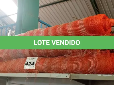 LOTE 424 - 03 ROLOS DE TELA DE PROTEÇÃO PARA OBRAS INCOMPLETOS. (NO ESTADO) ATENÇÃO! FAZER A VISITAÇÃO ANTES DE ARREMATAR, NÃO SABEMOS SE FUNCIONA. LEILÃO NÃO TEM GARANTIA E NEM DEVOLUÇÃO, SUJEITO A POSSÍVEIS AVARIAS VISÍVEIS/OCULTAS E/OU AUSÊNCIA DE COMPONENTES.