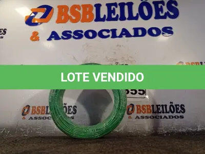 LOTE 355 - 01 ROLO DE CABO FLEXÍVEL 100M 1X2,5MM NA COR BRANCA. (NOVO). (NO ESTADO) ATENÇÃO! FAZER A VISITAÇÃO ANTES DE ARREMATAR, NÃO SABEMOS SE FUNCIONA. LEILÃO NÃO TEM GARANTIA E NEM DEVOLUÇÃO, SUJEITO A POSSÍVEIS AVARIAS VISÍVEIS/OCULTAS E/OU AUSÊNCIA DE COMPONENTES.