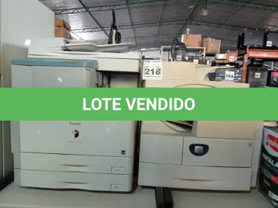 LOTE 218 - 02 IMPRESSORAS MARCAS E MODELOS DIVERSOS. (NO ESTADO) ATENÇÃO! FAZER A VISITAÇÃO ANTES DE ARREMATAR, NÃO SABEMOS SE FUNCIONA. LEILÃO NÃO TEM GARANTIA E NEM DEVOLUÇÃO, SUJEITO A POSSÍVEIS AVARIAS VISÍVEIS/OCULTAS E/OU AUSÊNCIA DE COMPONENTES.