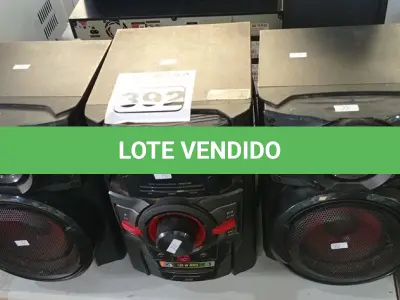 LOTE 392 - 01 APARELHO DE SOM 3X1 MARCA LG. (NO ESTADO) ATENÇÃO! FAZER A VISITAÇÃO ANTES DE ARREMATAR, NÃO SABEMOS SE FUNCIONA. LEILÃO NÃO TEM GARANTIA E NEM DEVOLUÇÃO, SUJEITO A POSSÍVEIS AVARIAS VISÍVEIS/OCULTAS E/OU AUSÊNCIA DE COMPONENTES.