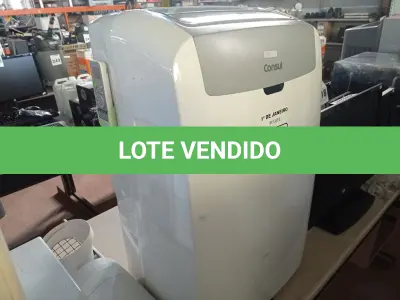 LOTE 417 - 01 AR CONDICIONADO PORTÁTIL MARCA CÔNSUL 220V. (NO ESTADO) ATENÇÃO! FAZER A VISITAÇÃO ANTES DE ARREMATAR, NÃO SABEMOS SE FUNCIONA. LEILÃO NÃO TEM GARANTIA E NEM DEVOLUÇÃO, SUJEITO A POSSÍVEIS AVARIAS VISÍVEIS/OCULTAS E/OU AUSÊNCIA DE COMPONENTES.