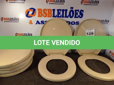 LOTE 129 - 06 ASSENTOS PARA VASO SANITÁRIO. (NO ESTADO) ATENÇÃO! FAZER A VISITAÇÃO ANTES DE ARREMATAR, NÃO SABEMOS SE FUNCIONA. LEILÃO NÃO TEM GARANTIA E NEM DEVOLUÇÃO, SUJEITO A POSSÍVEIS AVARIAS VISÍVEIS/OCULTAS E/OU AUSÊNCIA DE COMPONENTES.