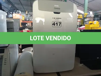 LOTE 417 - 01 AR CONDICIONADO PORTÁTIL MARCA CÔNSUL 220V. (NO ESTADO) ATENÇÃO! FAZER A VISITAÇÃO ANTES DE ARREMATAR, NÃO SABEMOS SE FUNCIONA. LEILÃO NÃO TEM GARANTIA E NEM DEVOLUÇÃO, SUJEITO A POSSÍVEIS AVARIAS VISÍVEIS/OCULTAS E/OU AUSÊNCIA DE COMPONENTES.