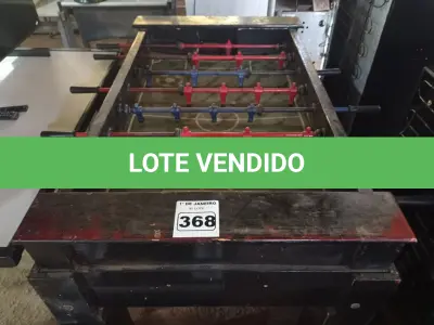 LOTE 368 - 01 MESA DE PEBOLIM. (NO ESTADO) ATENÇÃO! FAZER A VISITAÇÃO ANTES DE ARREMATAR, NÃO SABEMOS SE FUNCIONA. LEILÃO NÃO TEM GARANTIA E NEM DEVOLUÇÃO, SUJEITO A POSSÍVEIS AVARIAS VISÍVEIS/OCULTAS E/OU AUSÊNCIA DE COMPONENTES.