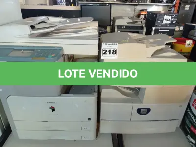 LOTE 218 - 02 IMPRESSORAS MARCAS E MODELOS DIVERSOS. (NO ESTADO) ATENÇÃO! FAZER A VISITAÇÃO ANTES DE ARREMATAR, NÃO SABEMOS SE FUNCIONA. LEILÃO NÃO TEM GARANTIA E NEM DEVOLUÇÃO, SUJEITO A POSSÍVEIS AVARIAS VISÍVEIS/OCULTAS E/OU AUSÊNCIA DE COMPONENTES.