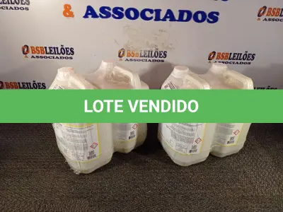 LOTE 127 - 20 LITROS DE DESINFETANTE HOSPITALAR PARA SUPERFÍCIES FIXAS E ARTIGOS NÃO CRÍTICOS. (NO ESTADO) ATENÇÃO! FAZER A VISITAÇÃO ANTES DE ARREMATAR, NÃO SABEMOS SE FUNCIONA. LEILÃO NÃO TEM GARANTIA E NEM DEVOLUÇÃO, SUJEITO A POSSÍVEIS AVARIAS VISÍVEIS/OCULTAS E/OU AUSÊNCIA DE COMPONENTES.